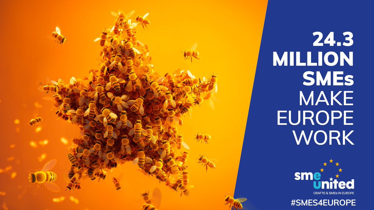 #SMEs play a significant role in creating economic wealth and societal cohesion. Like 🐝, SMEs need the right beehive/framework to thrive. EU decision makers must reduce the regulatory burden and make law deliver - @petrisalminen ▶️More: bit.ly/3w2v4Is #SMEs4Europe