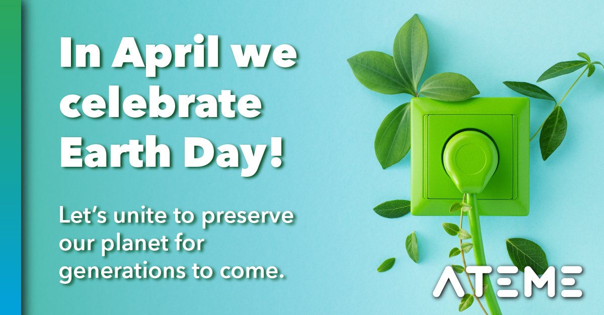 🌏 This #EarthDay, #Ateme proudly switches to 100% renewable French electricity, accelerating the #greenenergy transition. We're dedicated to #sustainability, making a world of difference 365 days a year. 🌱💡 #GoGreen #ProtectOurPlanet