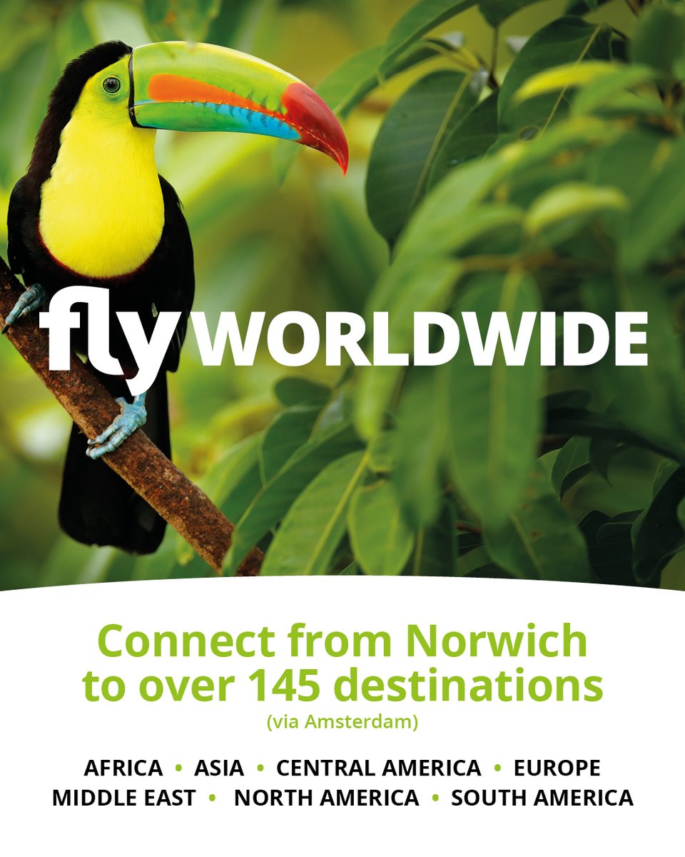 ✈️Curious about where you can fly to from Norwich Airport this summer with @KLM 

Click here for inspiration - bit.ly/3TXw6yR

#FlyNorwich #SummerHoliday #CityBreak #ShortBreak #FlyLocal