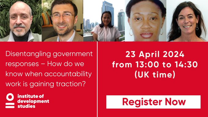 Still time to register for tomorrow's webinar on understanding the impact of accountability work, with @jonathanfox707, @Halloran_B, Ima Akpan, Salbiyah, chaired by Rosie McGee: ids-ac-uk.zoom.us/webinar/regist…