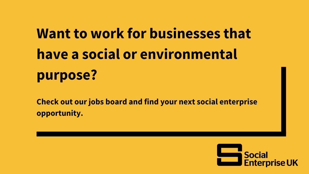 Want to work for a business trading for a social or environmental purpose? Check out our job board and find your next #SocialEnterprise opportunity: buff.ly/49cctrj