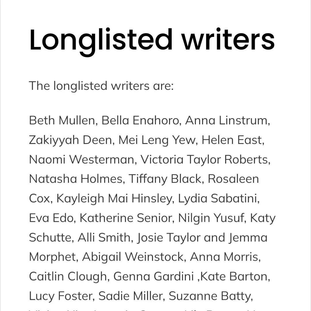 There's a little name on that list we recognize.😊🙌

Congratulations to all the writers on all the lists for @WomenTheatreLab
What a great programme.!

Full details here 👇

womenintheatrelab.com/women-in-theat…

#newplaytouringsoon #spitfiregirls 
#theatre #womenintheatre #femalewriters