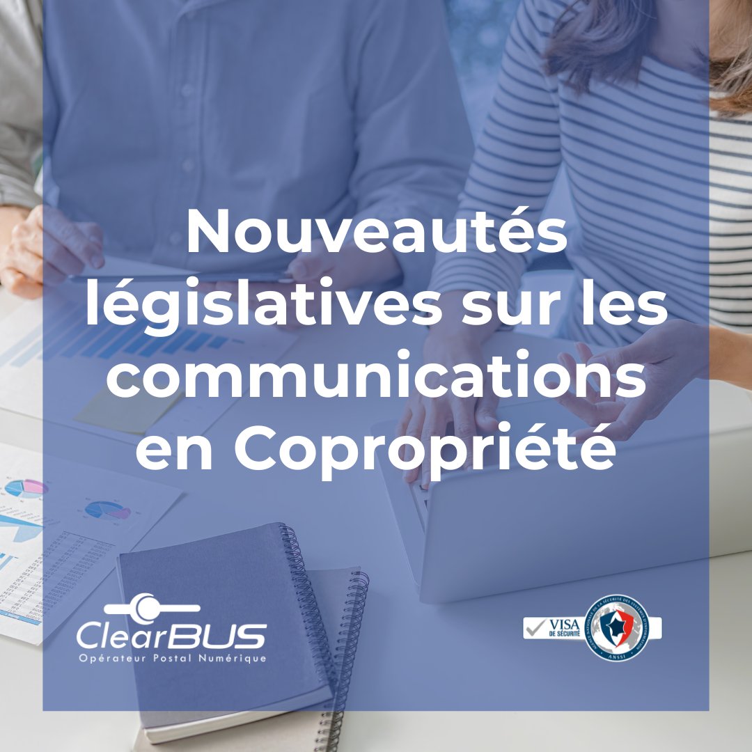 OClearbus's tweet image. ⚠️Nouveauté #législatives sur les communications en #copropriété⚠️

À la suite de l&apos;entrée en vigueur de la #loi n°2024-322 du 9 #avril 2024, des modifications ont été réalisées pour faciliter les notifications #électroniques dans le cadre des copropriétés.