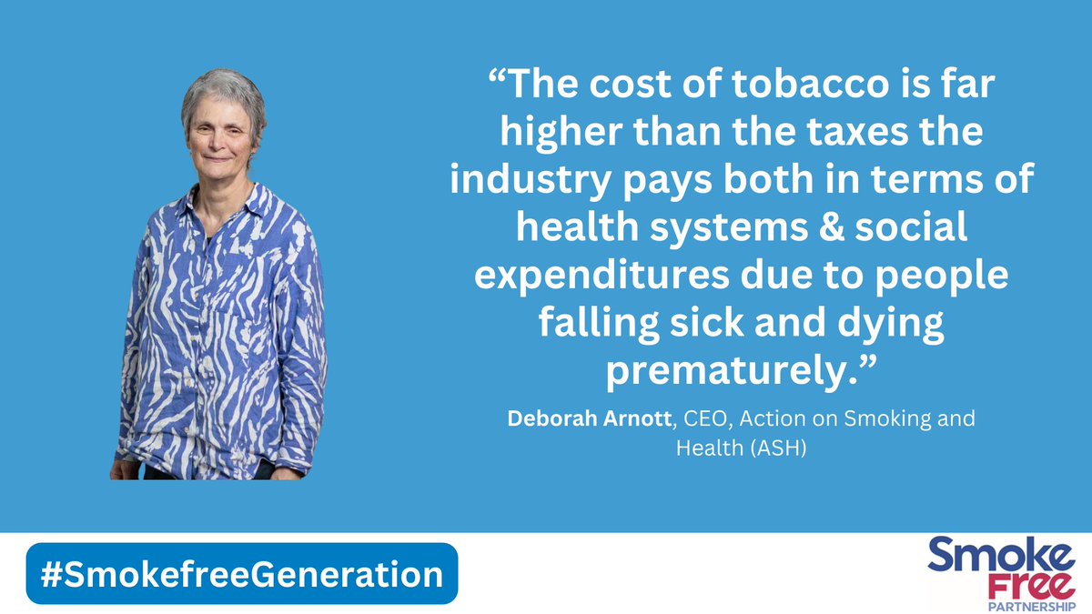 Tune in to hear @AshOrgUK's Deborah Arnott commenting on last week's vote on the 🇬🇧 #TobaccoAndVapes Bill. Interviewed by 🇫🇷 @TF1, she claimed that the fight against tobacco is not only a health issue but also an economic one. Want to know more? 👉 bit.ly/3WbWTJ0