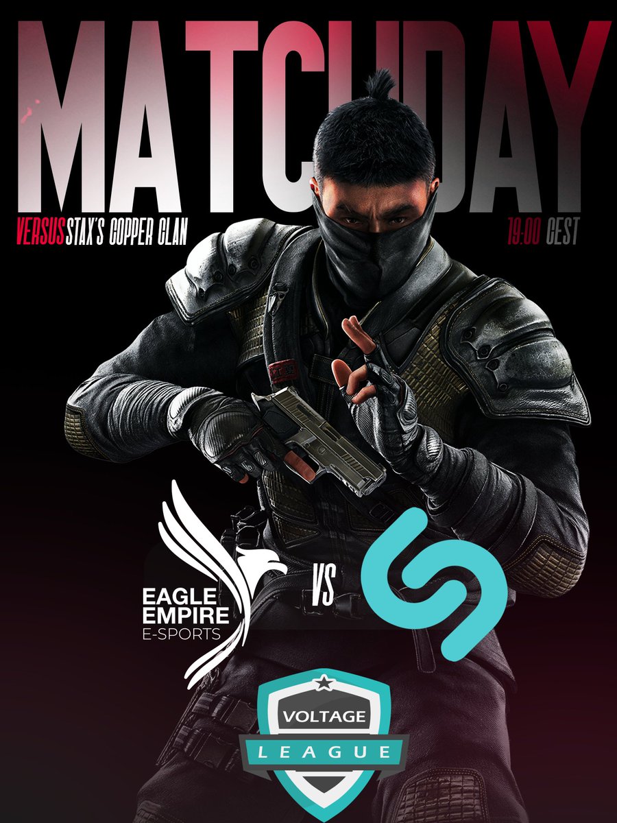 Lets secure our  second win tonight!

🏆 @LeagueVoltage 
🆚 <a href="/StaxR6/">Stax</a> 
⏲️ 19:00 CEST
📺twitch.tv/voltage_league

#LetsGoEE #SWISS