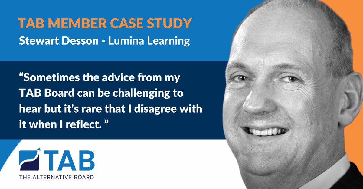Discover how Stewart found peer support invaluable for navigating tough decisions in his successful business. Read his case study: cdn2.hubspot.net/hubfs/285855/U… 

#tabboards #businesscoaching #peeradvisoryboards