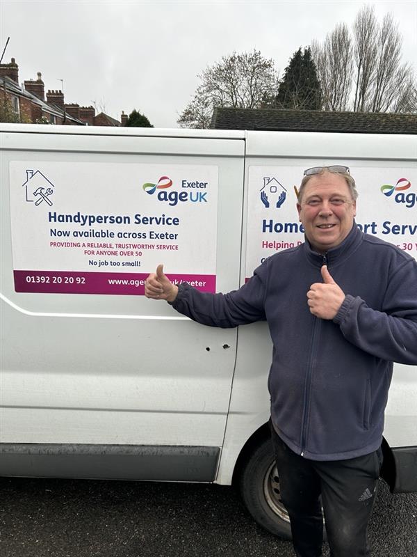 Meet Andy our friendly, reliable Handyman! Andy can help with many jobs around your home, including power washing, unblocking sinks, replacing light bulbs, fuses and plugs and fitting smoke alarms. No job too small, we have the tools and experience! Call 01392 202092.