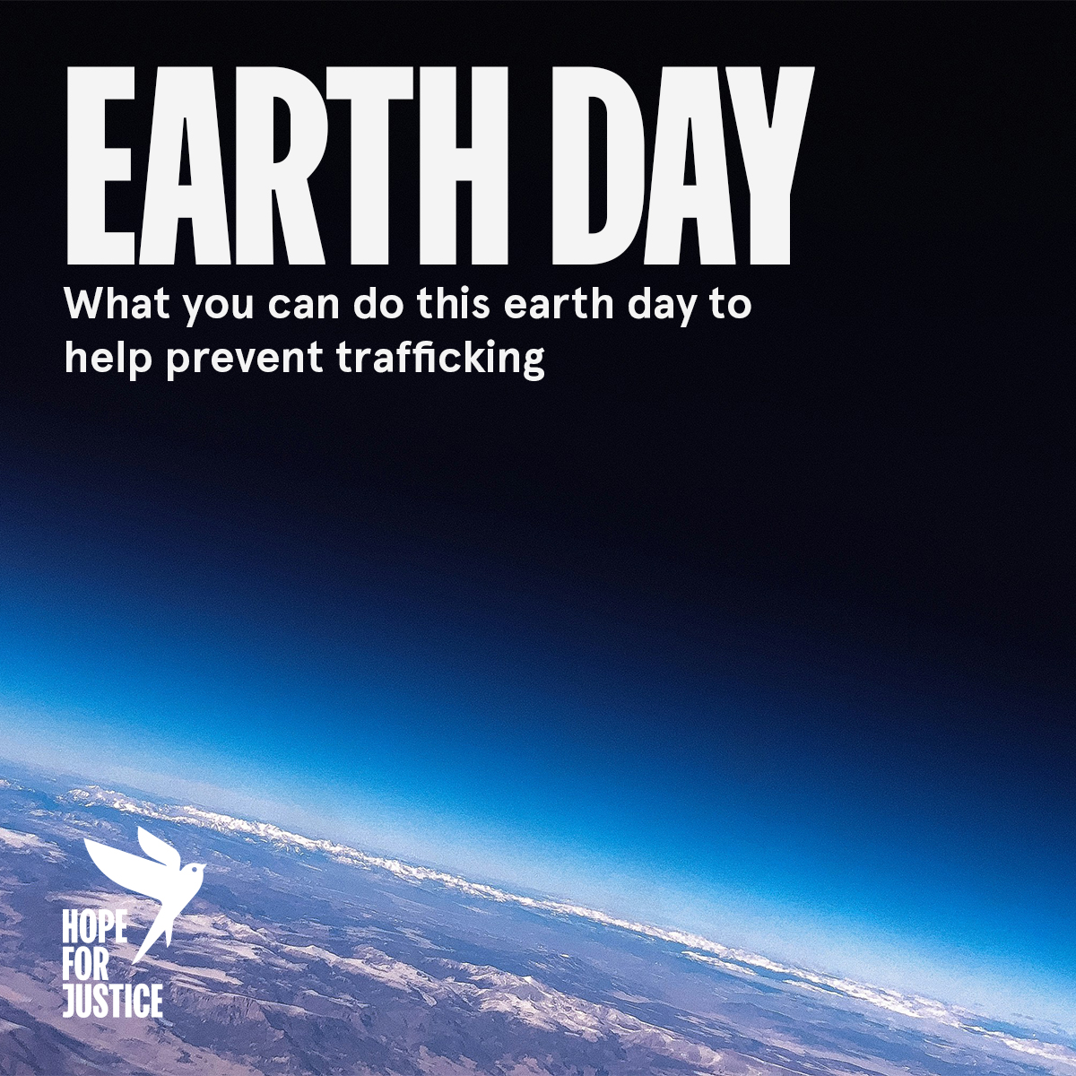 Today, April 22nd, is Earth Day. More and more studies are showing that modern slavery and climate change are inextricably linked. But what can you do this Earth Day to help prevent trafficking? Read here to learn more: hopeforjustice.org/news/what-can-…