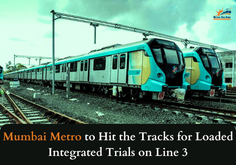 #Mumbai's long-awaited first fully underground #metro line, the Aqua Line, is preparing for integrated loaded train trials. The trials will begin in Phase I, spanning from Aarey to Bandra Kurla Complex.

#Metrorail #Metro3 #MumbaiMetro #MMRC #Urbanmobility #trialrun