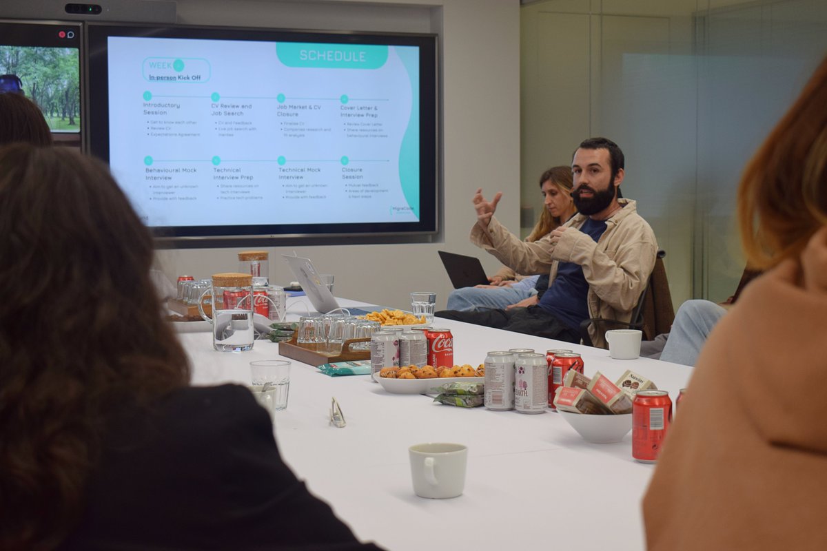 MigraCode Barcelona (@migracodebcn) on Twitter photo We just launched the JobBuddies pilot program with <a href="/friquifund/">friquifund</a> ! 💼 🤝
JobBuddies is a post-graduation #mentoring initiative offered to our #graduates to help them confidently navigate their #career paths.
Thank Friquifund and Elisenda, David & Joan for making this possible! 🚀 We just launched the JobBuddies pilot program with <a href="/friquifund/">friquifund</a> ! 💼 🤝
JobBuddies is a post-graduation #mentoring initiative offered to our #graduates to help them confidently navigate their #career paths.
Thank Friquifund and Elisenda, David & Joan for making this possible! 🚀