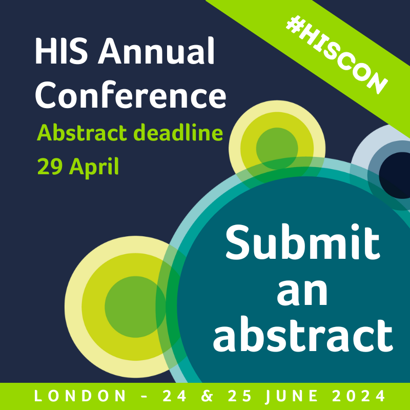 ⏳ 1 WEEK UNTIL #HISCON ABSTRACT DEADLINE ⏳ This is your opportunity to present at HIS Annual Conference, one of the largest focused #IPC conferences in the UK. Check out the programme👉 ow.ly/4k7B50RafFo Abstract submission guidelines👉 ow.ly/pwAV50RafFr