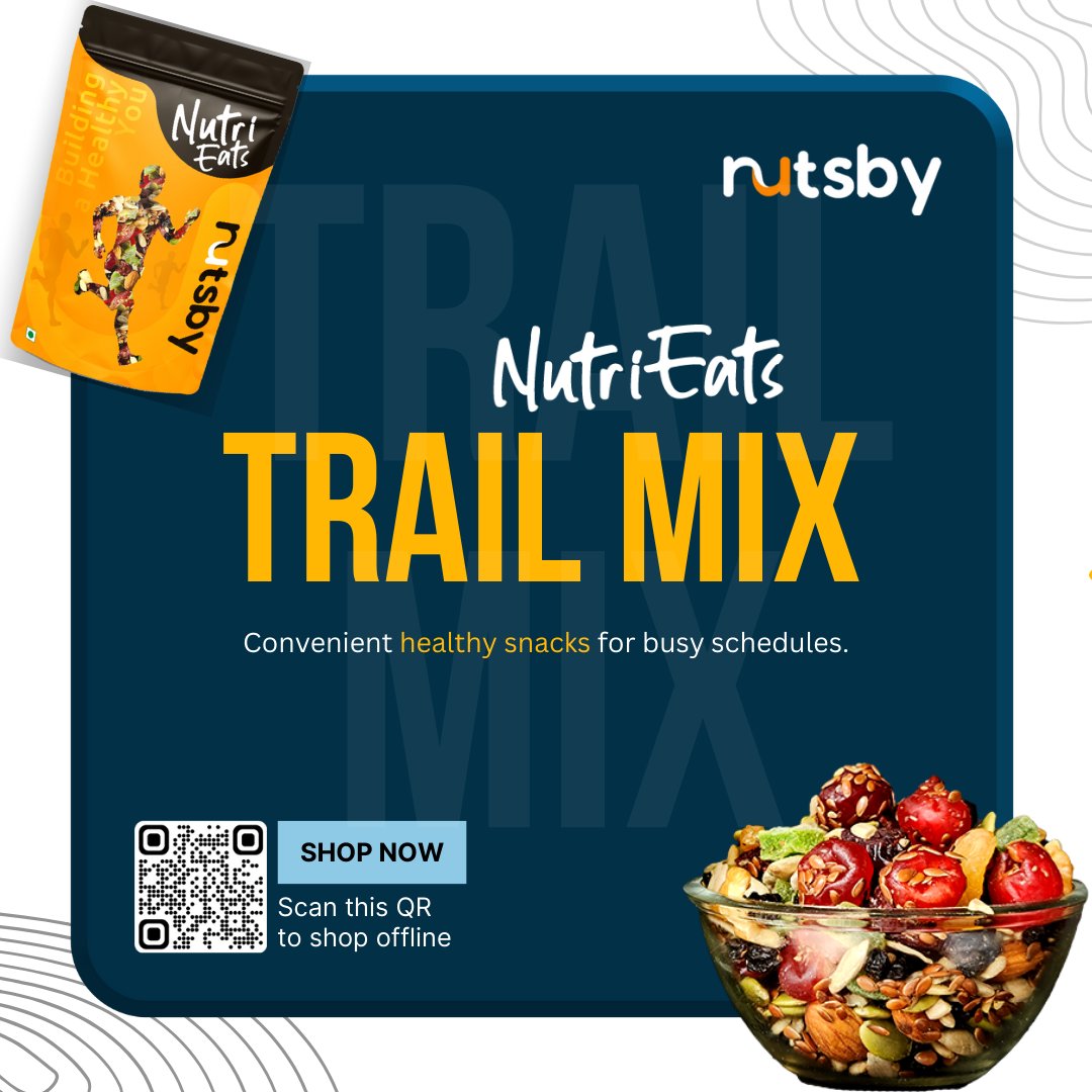 NutriEats Trail Mix | Nutsby

Available in stock👇

📞Contact us:
+91 99630 85543

#Nutsby #Nuts #dryfruits #Health #Hyderabad  #Gymnastics  #fitnessjourney  #fitnesslifestyle