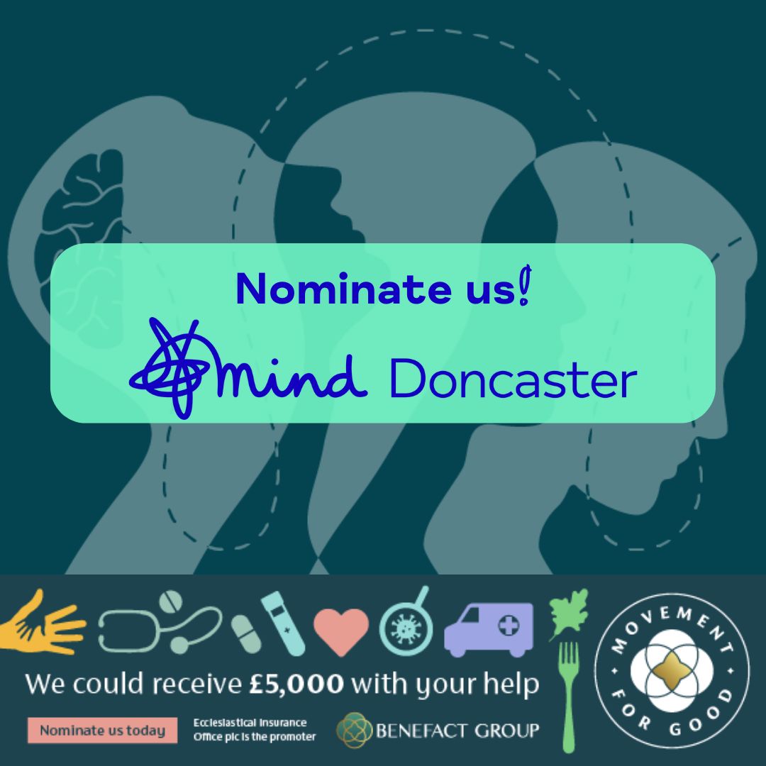 Help us to win £5000 in the Health & Wellbeing Special Draw from the Benefact group. We think we're a fabulous team that could put £5,000 to some really good use to help our Doncaster community. Please nominate us today! Click this link to nominate us : health.movementforgood.com/index.php?cn=1…