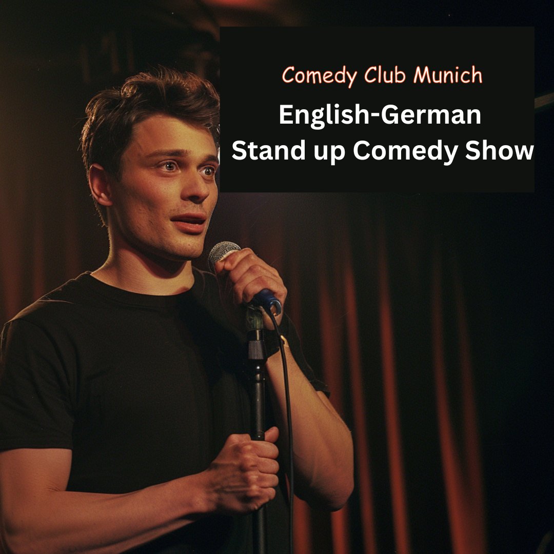 Don't miss the ultimate comedy extravaganza at Comedy Club Munich!  Join us for a night of laughter featuring comedy masters from around the globe, delivering top-notch humor in both English and German! Secure your seats now! #Comedy #Munich comedy-club-munich.com/Apr24