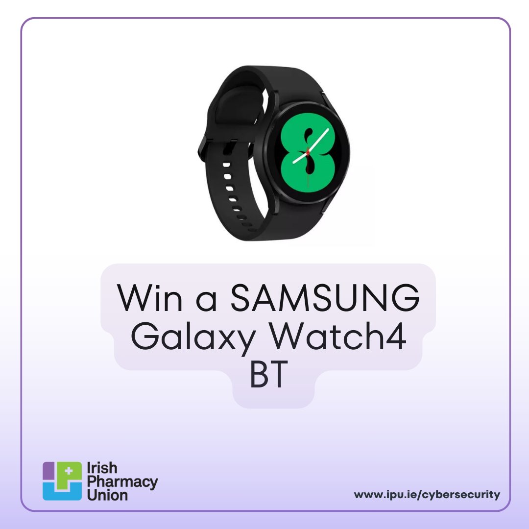 Exciting giveaway alert! 🎉

Want to win a sleek SAMSUNG Galaxy Watch4 BT and a Half-Day Cybersecurity Consultation with @bhconsulting? 

Participate in the IPU Cybersecurity Challenge during the IPU Pharmacy Conference Day!

Learn how to join now➡️bit.ly/43YROFK