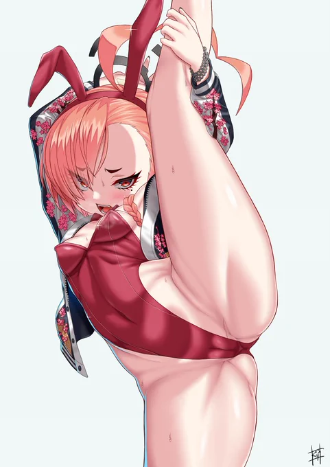 #NSFW ※センシティブ注意。バニーネル_I字バランス再掲 