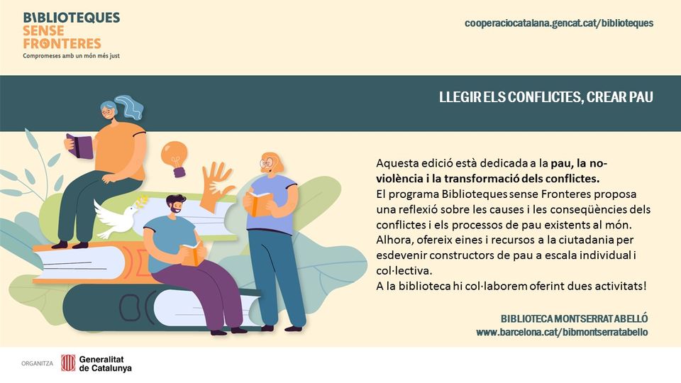 El programa Biblioteques Sense Fronteres arriba a la #BiblioRahola el proper mes de maig amb el lema ‘Llegir els conflictes, crear pau’!
ℹ️ Consulta tota la programació a: bit.ly/49Gedcl
#BibliotequesSenseFronteres