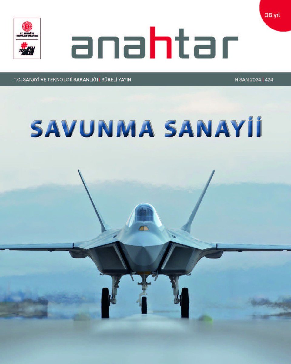 Anahtar'dan Yeni Sayı 📢 Nisan Sayısında Gündem: 'Savunma Sanayii' ✈️Havacılıkta Malzeme Seçimi ⚙️Altay Tankı ⛏️Savunma Sanayiinde Kullanılan Kritik Madenler 📡TÜRKSAT 6A 👉 edergi.sanayi.gov.tr #MilliTeknolojiHamlesi🇹🇷