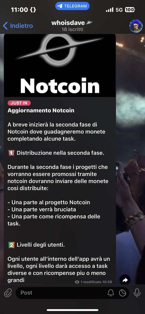 whoisdaveton's tweet photo. 💡💡💡
Notcoin update

Soon the second phase of Notcoin will start where we will earn coins by completing some tasks. 

[1/3] https://t.co/XcZzXTyRgk
