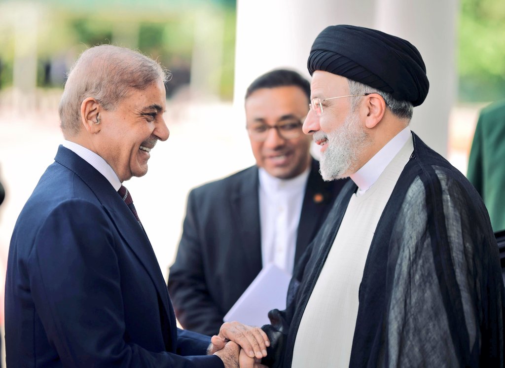 Prime Minister Shehbaz Sharif President Ebrahim Raisi 🇵🇰🇮🇷