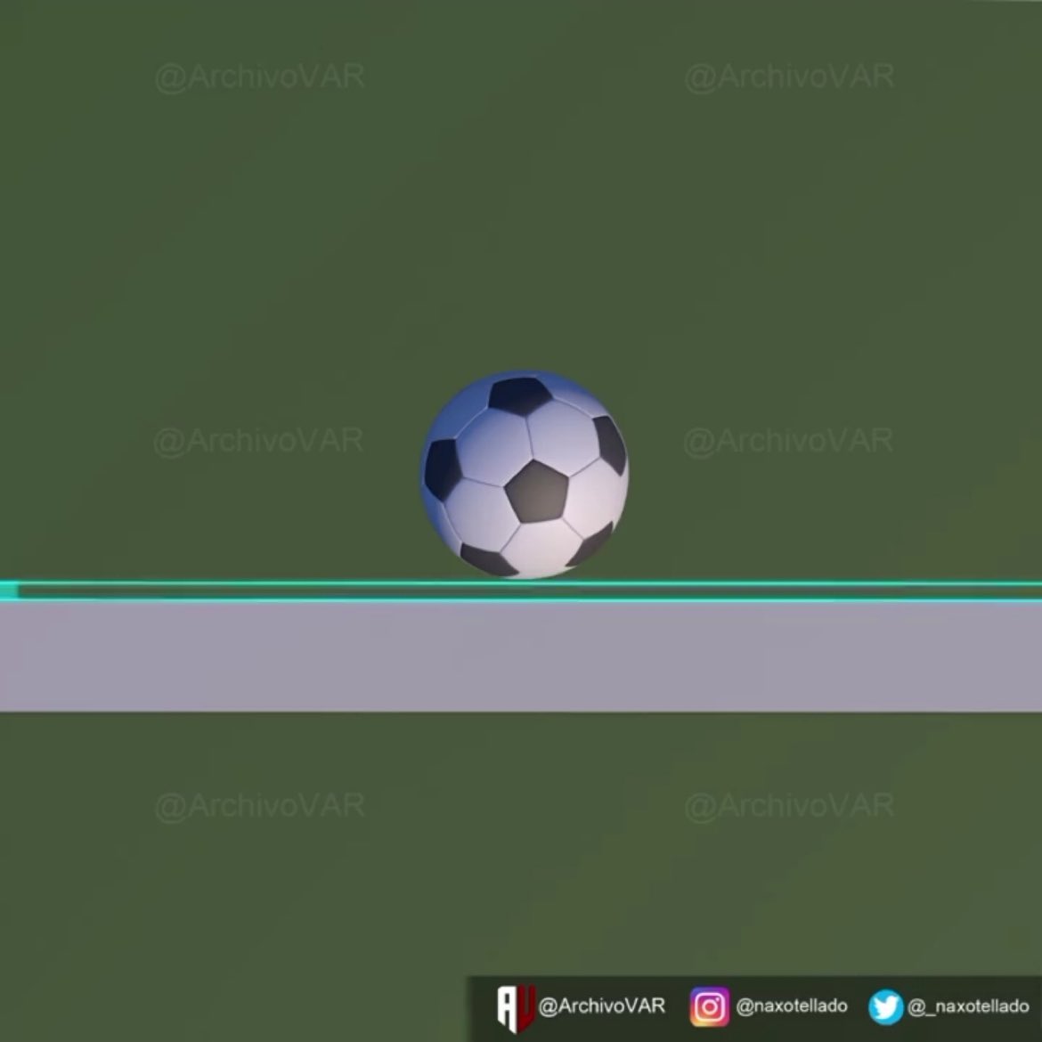 centregoals's tweet photo. 🚨🚨| The entire ball crossed 100% of the line yesterday in El Clasico. Barcelona were denied a clear goal against Real Madrid. 

[@ArchivoVAR] https://t.co/pzXU4VKhXv