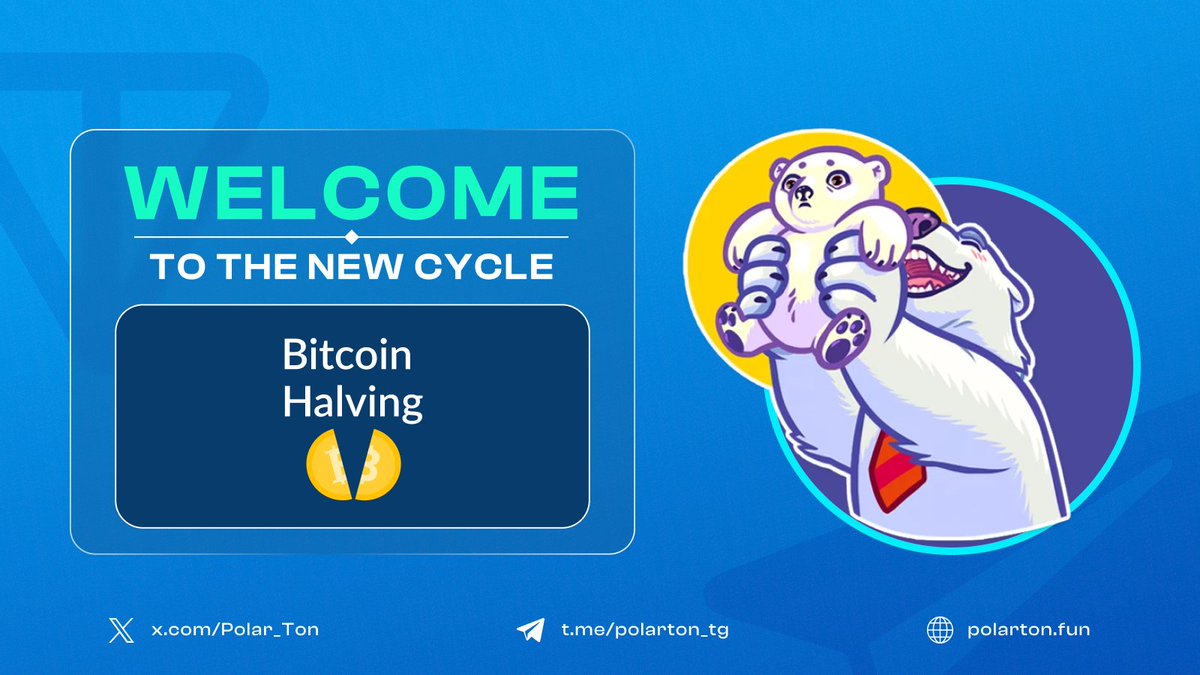 Now that the dust of #BitcoinHalving has settle, how's your bag looking? Other than $POLAR, what token you are excited about? Tell us! #POLARTON #TON