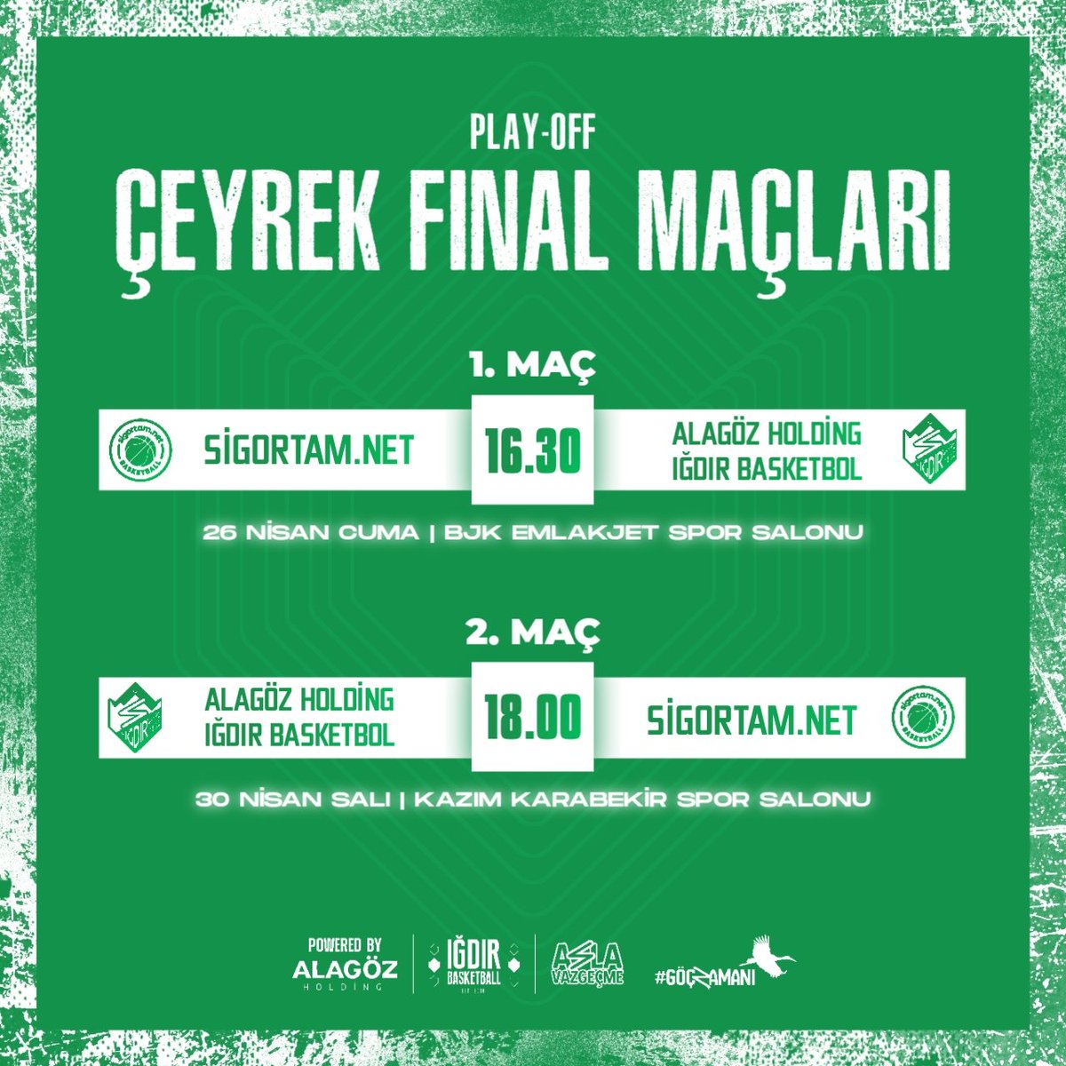 alagozigdirbk's tweet photo. Play-Off çeyrek final serisinde ki rakibimiz belli oldu! 🔜

#AslaVazgeçme | #BirlikteBaşaracağız https://t.co/X3laaEHwBo