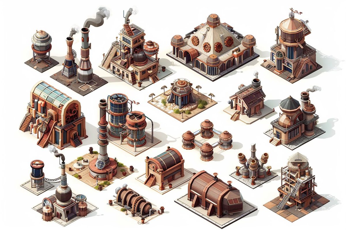 CharaspowerAI's tweet image. 🚨#PromptShare🚨
Let&apos;s dive into a #prompt for game assets in isometric mode, a simple prompt that does the job well for creating environment assets.

Set of isometric [elements descriptions] for game, low poly style, white background, low poly, 3D, high quality, professional…