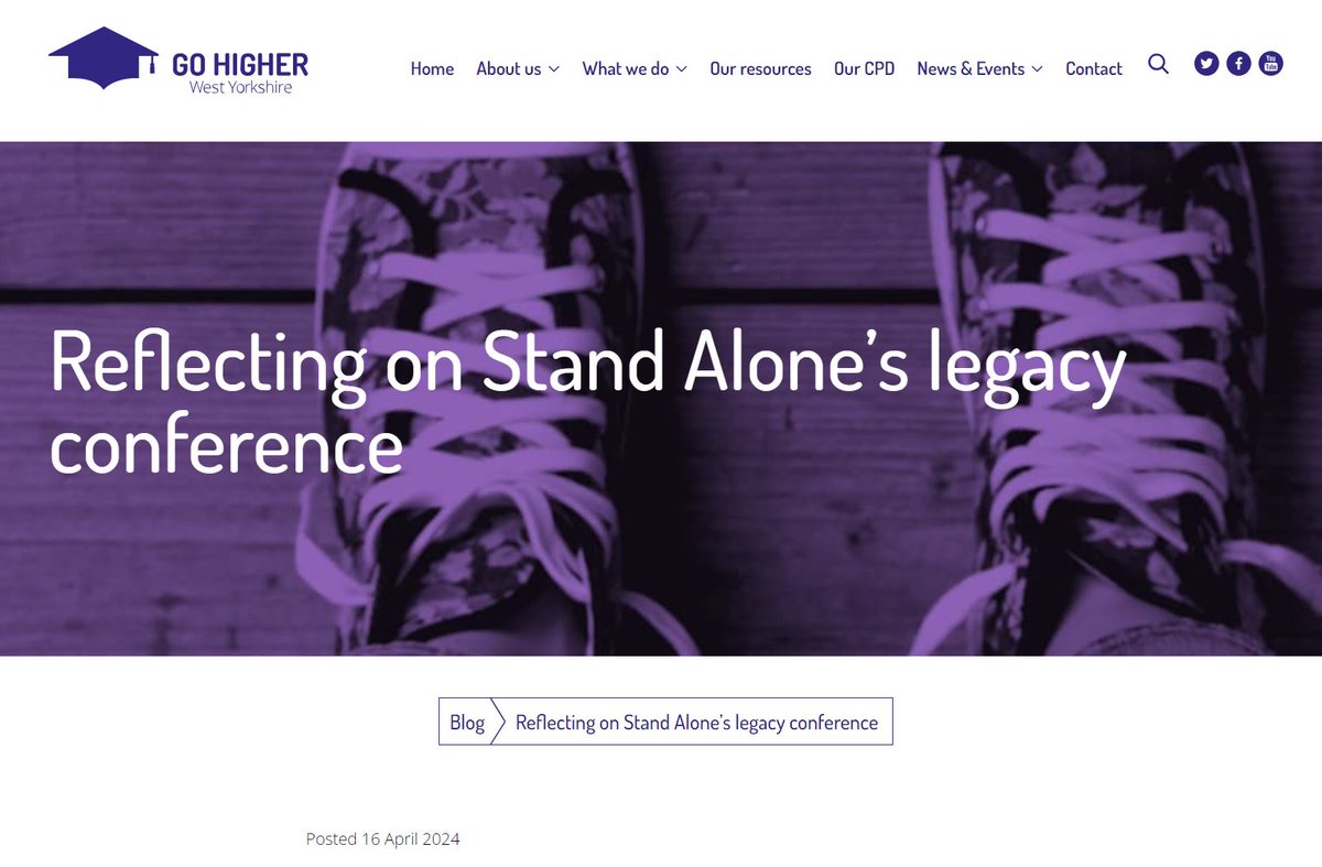 With the end of @standaloneHE and @UKStandAlone nearing on 30 April @GoHigherWY reflect on our 'Pass the Baton' conference in March on how our legacy would live on thanks to our stakeholders and to #EstrangedStudents all over the country. gohigherwestyorks.ac.uk/blog/reflectin…