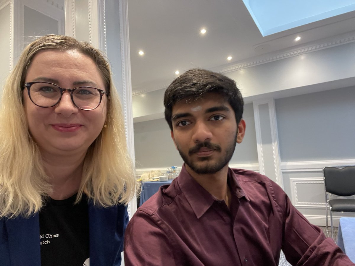 The real question is : “Who is going to win” :)? We are so happy that both were part of the LCC ( Ding few years ago And @DGukesh recently ) @schoolschess @london_chess @TelegraphChess