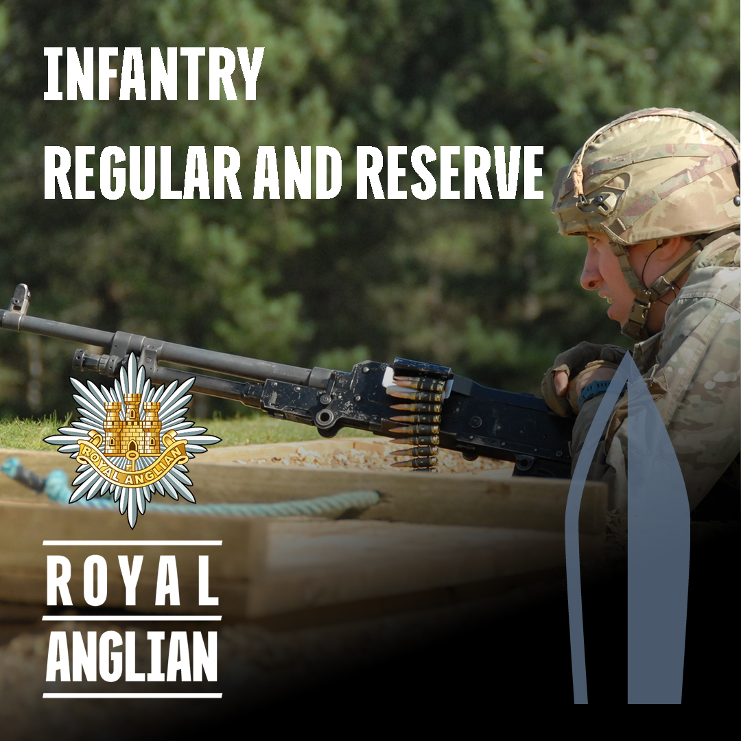 Leading from the front, the Royal Anglian Regiment, STRENGTH FROM WITHIN. Find out about us and see what we are all about. royalanglianregiment.com #RoyalAnglian #StrengthfromWithin #Soldier #Army