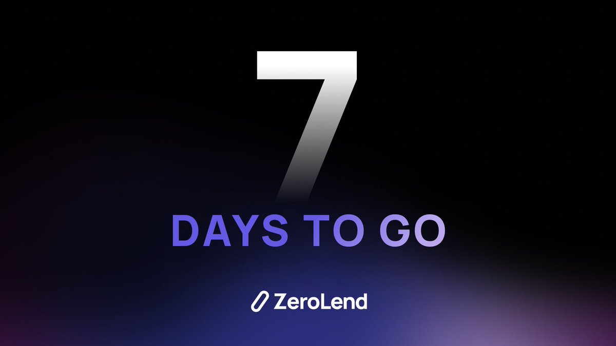 $ZERO emissions begin in 7 days on app.zerolend.xyz/?utm_source=tw…