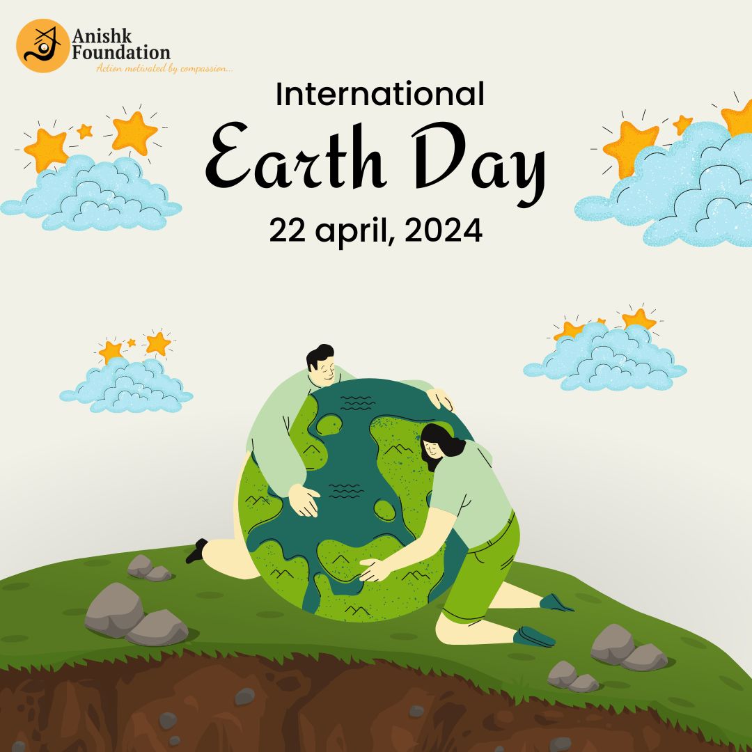 #EarthDay2024   Anishk Foundation hears the cries of our planet. We see the struggles, but also hope. Join us in being the change! #SaveOurPlanet  #ProtectOurHome #ActForEarth