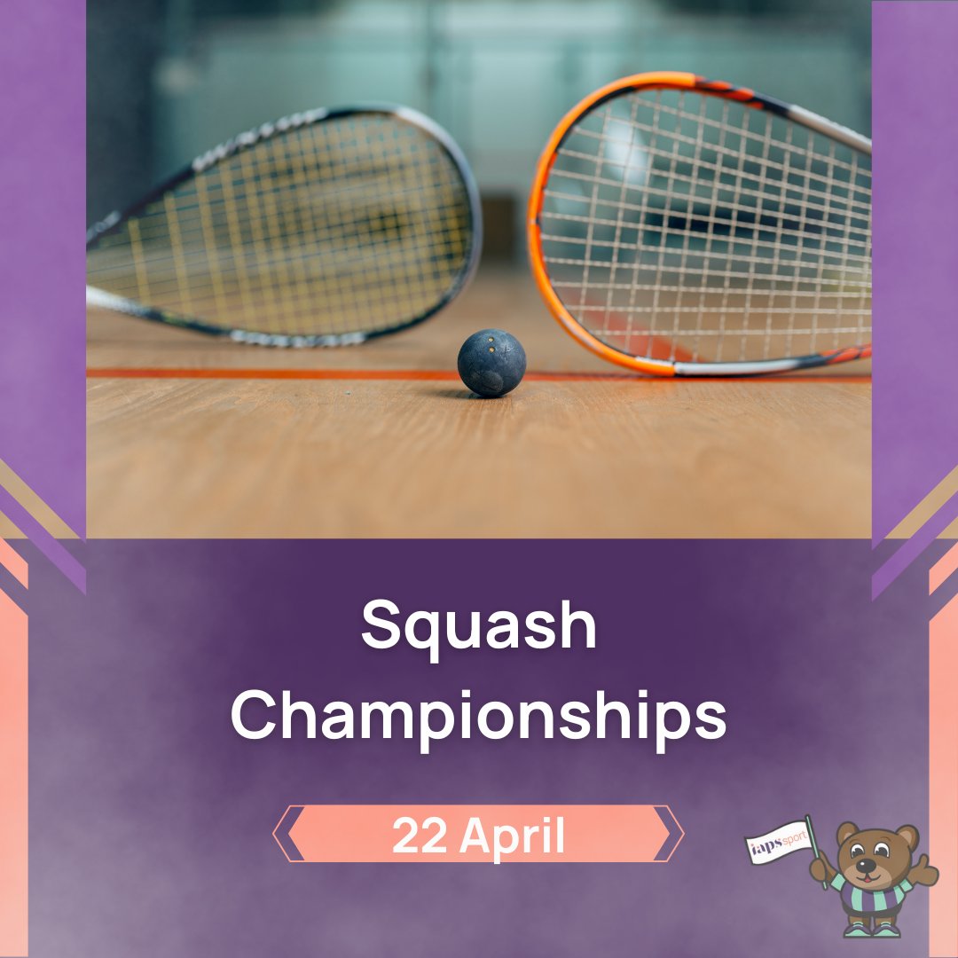 Good luck to all those taking part in today's Squash Championships at @UoNSport! #IAPS #IAPSSport #Squash