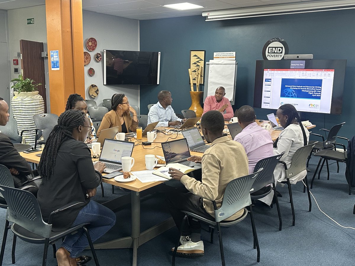 Data Analysis&Manuscript Writing Workshop for Mental Health Division Staff Co-organized by ⁦@RBCRwanda⁩ ⁦@WorldBank⁩ ⁦@amparogordillo_⁩ ⁦@eRemera⁩ ⁦@UwinkindiFranco⁩ ⁦@CMuvunyi⁩ @Tihalonganyang