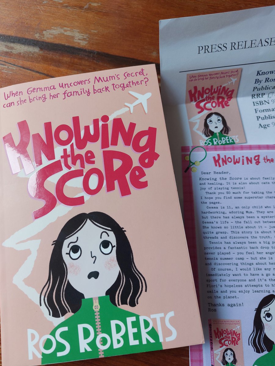 Out May 9th, Knowing the Score by @rosiroberts from @LittleTigerUK is a lovely story about family secrets and the love that binds with a big tennis theme. The main character, Gemma, is hugely relatable for readers! @BathLitAgency