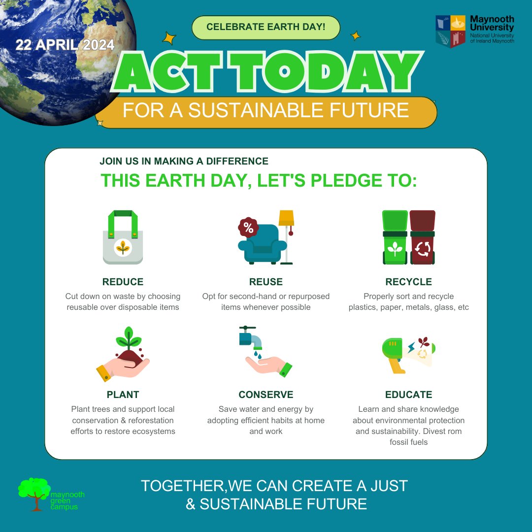 On this #earthday let's celebrate the beauty of this planet. Its health is vital for our survival. Please #pledge for #peace #justice and a sustainable future for all! #EarthDay #SustainableLiving #maynooth #MaynoothUniversity #maynoothgreencampus #CeaseFireNow