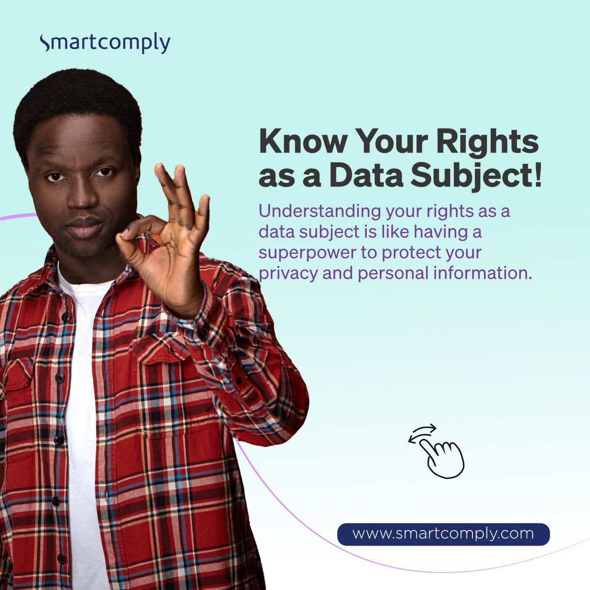 If you will only learn one thing on our page this week, learn one thing!

Your Data is your right!!!

You can read more on our blog: smartcomply.blogspot.com/2024/04/your-r…

Your privacy matters! 

#DataProtection #PrivacyRights #NDPA #NDPC #Smartcomply