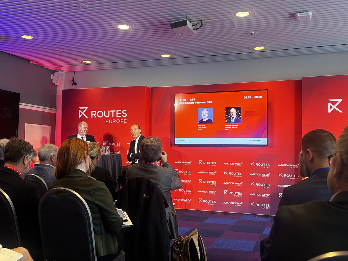 President and CEO of Scandinavian Airlines (SAS), Anko Van Der Werff, shares key insights into the transformative strategy for the airline during our first CEO Keynote Interview at #RoutesEurope 2024. bit.ly/4aJ6cEQ #routedevelopment #Aarhus