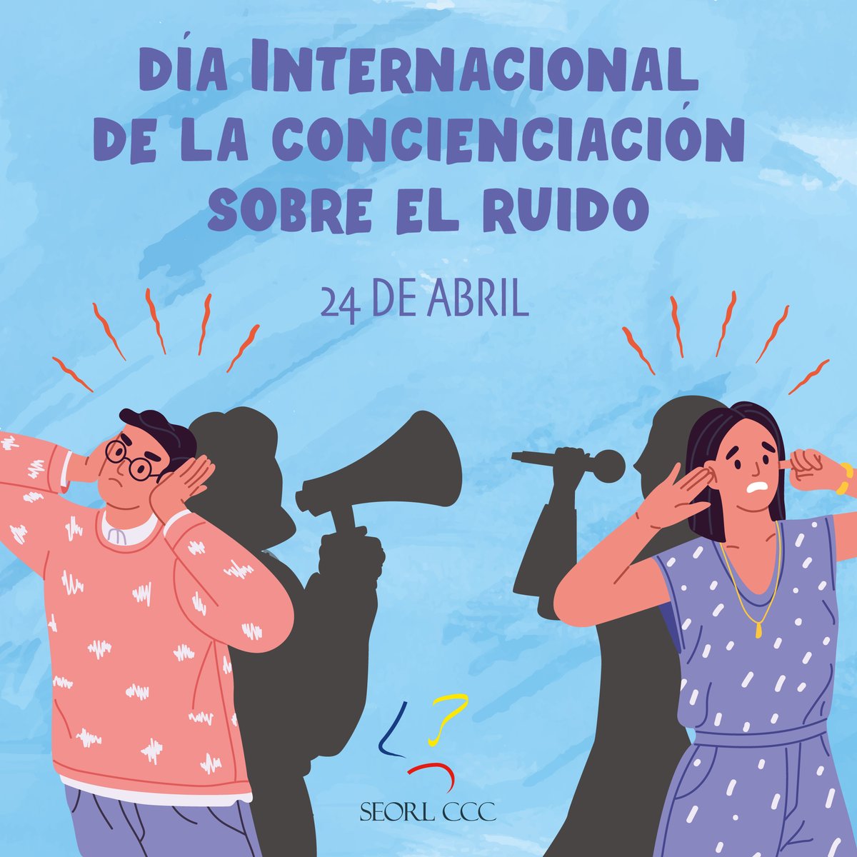 Con motivo del Día Internacional de la Concienciación sobre el Ruido, la @SEORLCCC recuerda que el #ruido constituye el principal factor que puede dañar los oídos a diario.