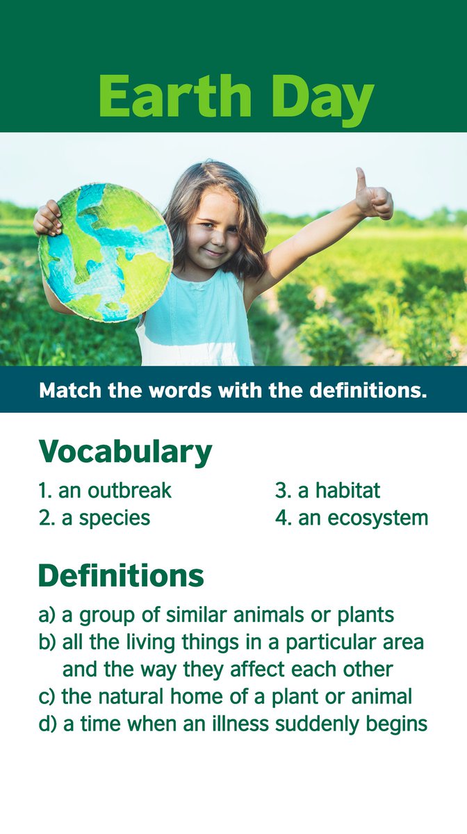 Today is #EarthDay - read all about it in our magazine: 👉bit.ly/LEEarthDay
#EarthDay #EarthDay2024 #LearnEnglish #learningenglish #englishlanguage