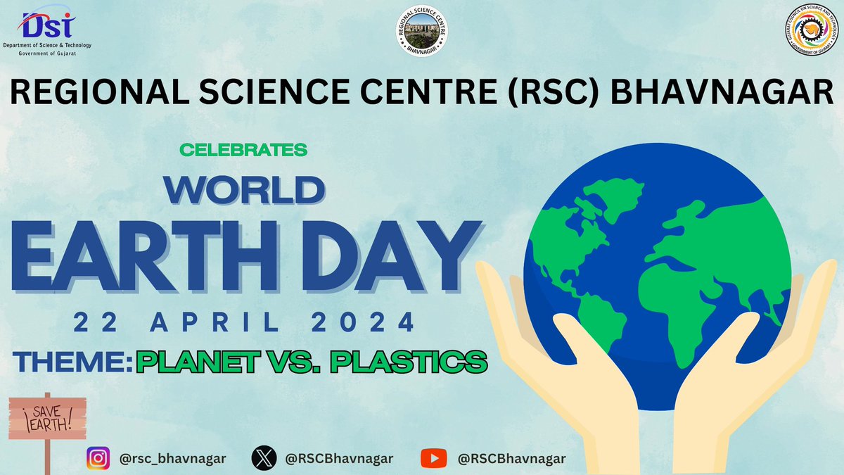 'Earth provides enough to satisfy every man's needs, but not every man's greed.' 

#HappyWorldEarthDay! Let's cherish and protect our precious planet.
@GKGoswami9 
@DrPayalPandit1 
@narottamsahoo 
@RSCBhavnagar 
@InfoGujcost 
@dstGujarat