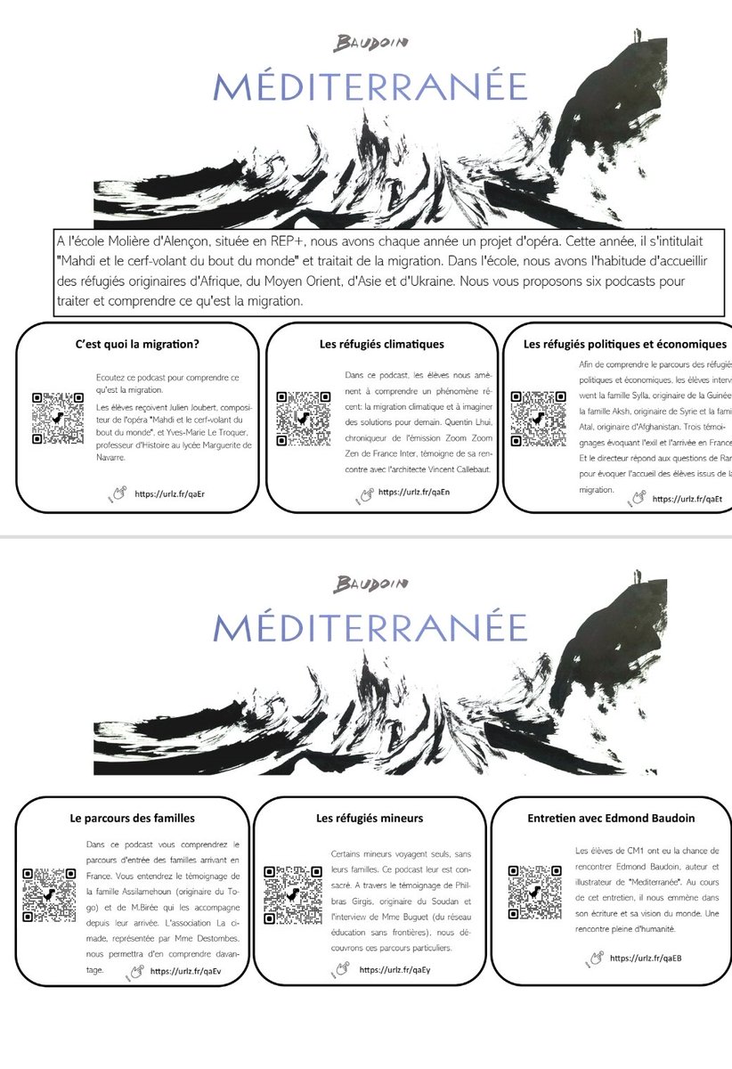 'Dis-moi Molière... On va où ?' Les podcasts sont finis : ecolemolierealencon.free.fr/migration.pdf Et nous tenons à remercier tous ceux qui ont contribué à ce projet. @Ecolemoliere61 @IEN_ALENCON @ClemiNormandie @canope_61 @julien_joubert @EdmondBaudoin @Quentin_Lhui