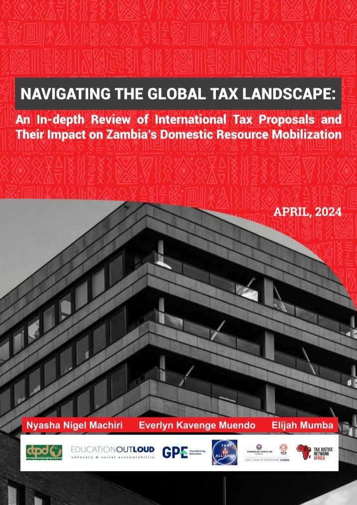 Last year @CTPDZambia and Nyasha did a review of the ( potential) impact of international tax proposals i.e. BEPS project, the two pillar solution and the proposed UN Tax Convention on Zambia's DRM efforts. Please check it out here: mega.nz/folder/A2VjXSK…