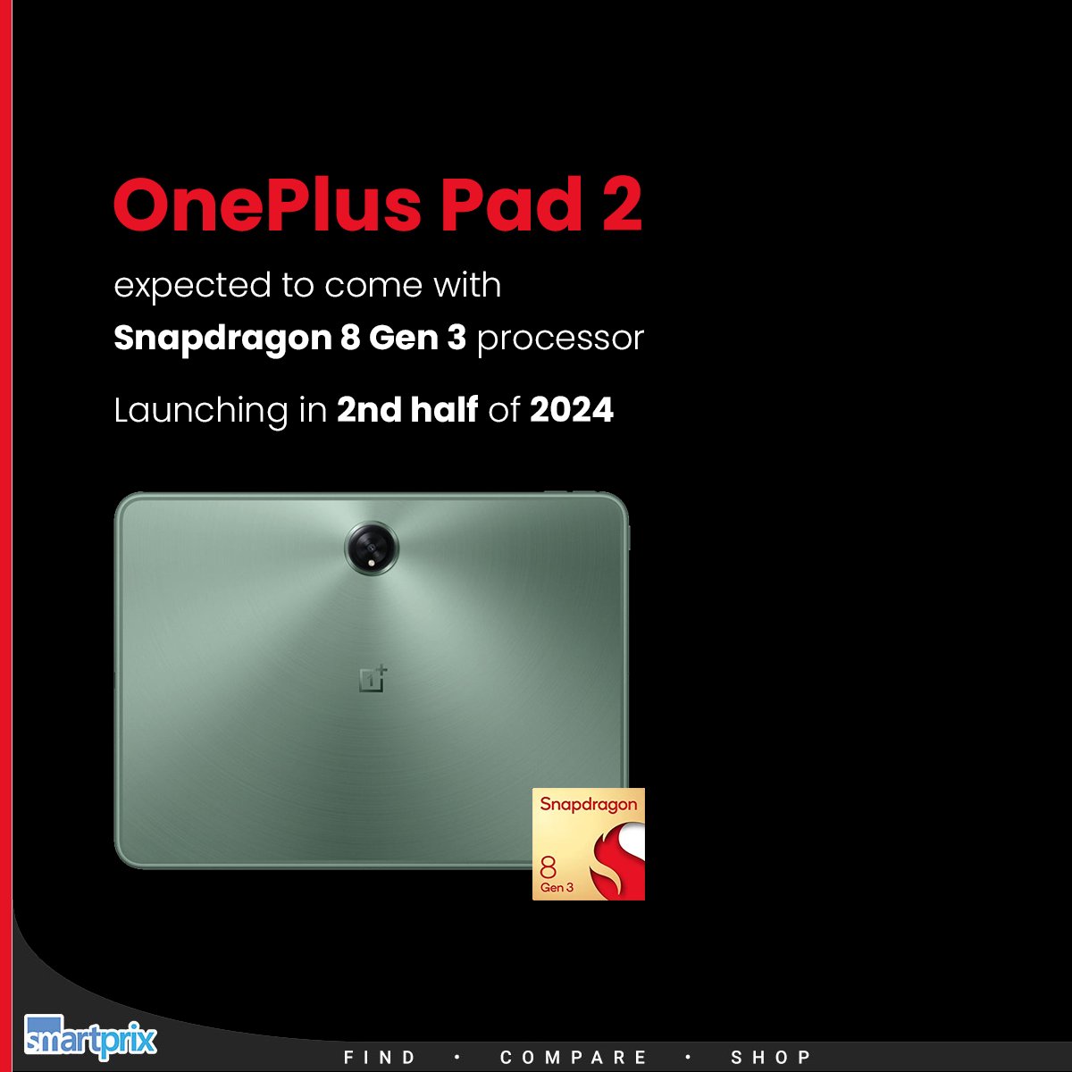 OnePlus Pad 2 with Snapdragon 8 Gen 3 will be a game-changing upgrade smpx.to/g8gPps

#OnePlus #OnePlusPad2 #Tablet #Snapdragon8Gen3