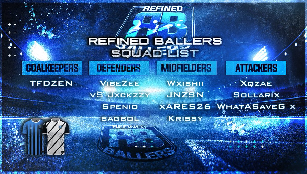 Official Squad List - REFINED BALLERS VPG

<a href="/OfficialVPG/">Virtual Pro Gaming</a> <a href="/VPGUK/">VPG United Kingdom</a> <a href="/VPGEurope/">Virtual Pro Gaming | Europe</a> <a href="/proclubs_weekly/">Pro Clubs Weekly</a>