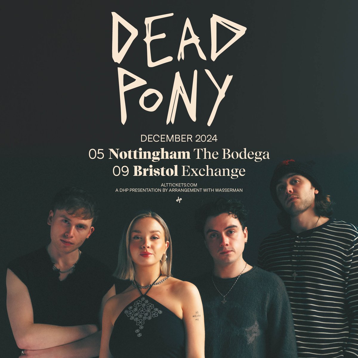 NEW/ after releasing their incredible debut album earlier this month, rising Scottish stars @DeadPonyBand have announced shows at @bodeganotts and @exchangebristol on their winter tour this year! Tickets go on sale this Friday at 10am, set a reminder: tinyurl.com/hp4jjv4u