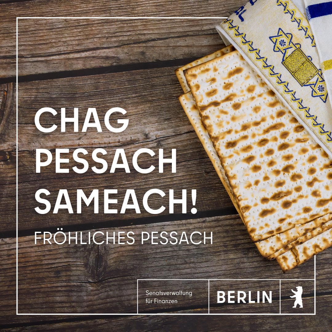 Wir wünschen allen Jüdinnen und Juden ein frohes #Pessach-Fest! Chag Pessach Sameach! Pessach ist eines der wichtigsten jüdischen Feste.