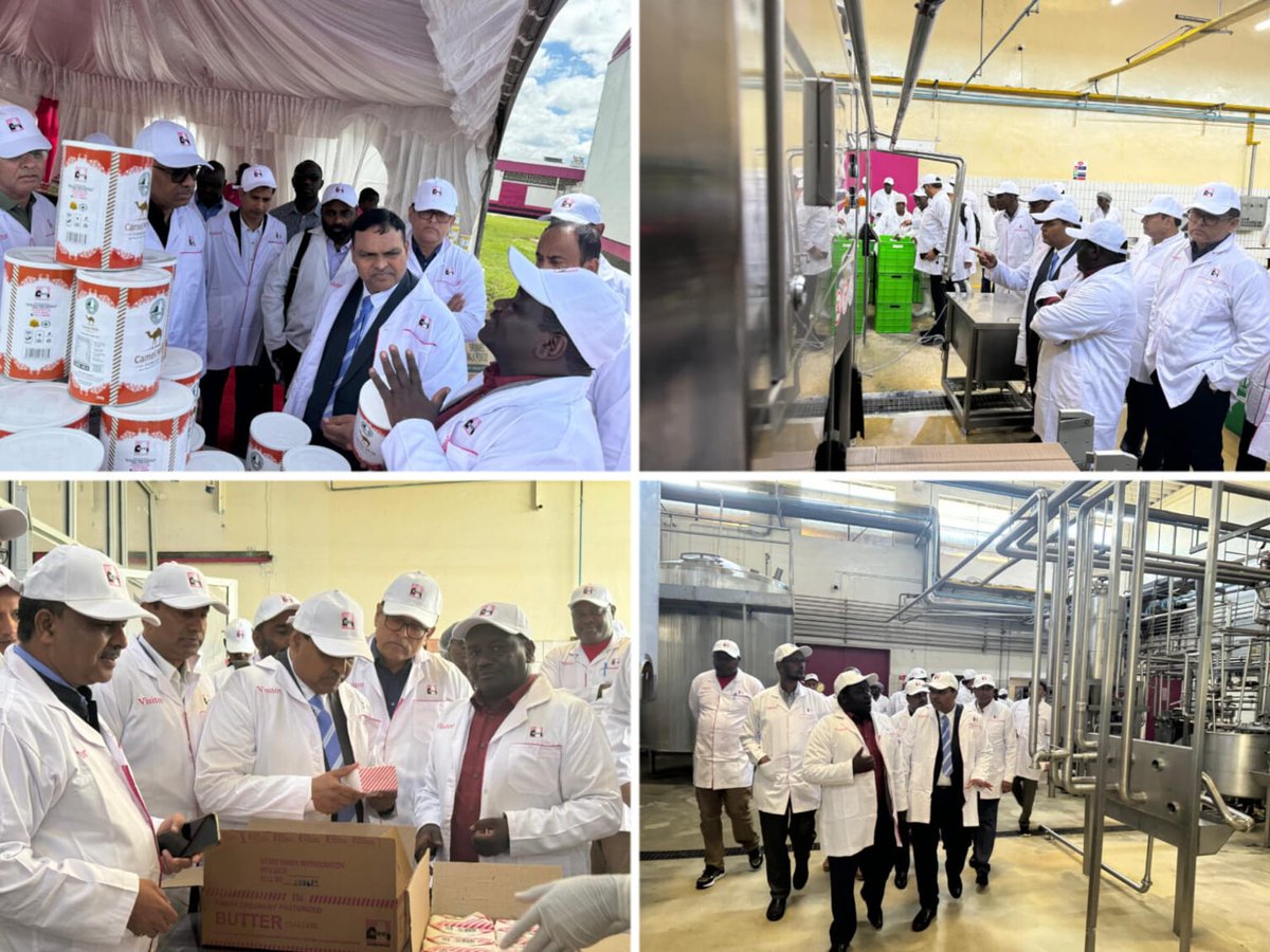 During his tour to Kenya, Chairman, NDDB Dr @ShahMeenesh visited the Dandora Dairy plant of the New Kenya Co-operative Creameries Limited (@newkcckenya) with Shri Jayen Mehta (@Jayen_Mehta), Managing Director, @Amul_Coop and Managing Director of three subsidiary companies of…