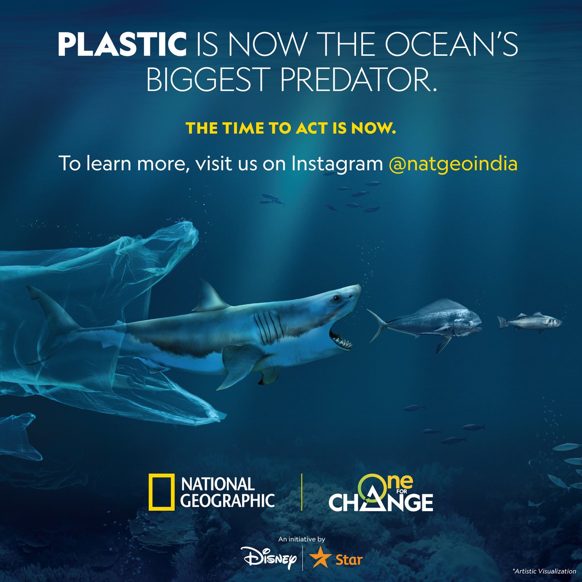 The Earth’s biggest predator is now plastic. 
Presenting “One for Change,” our latest campaign for Nat Geo where we promote sustainable living to protect our planet’s future. 
#NewWork #Infectious #NatGeo #Sustainable